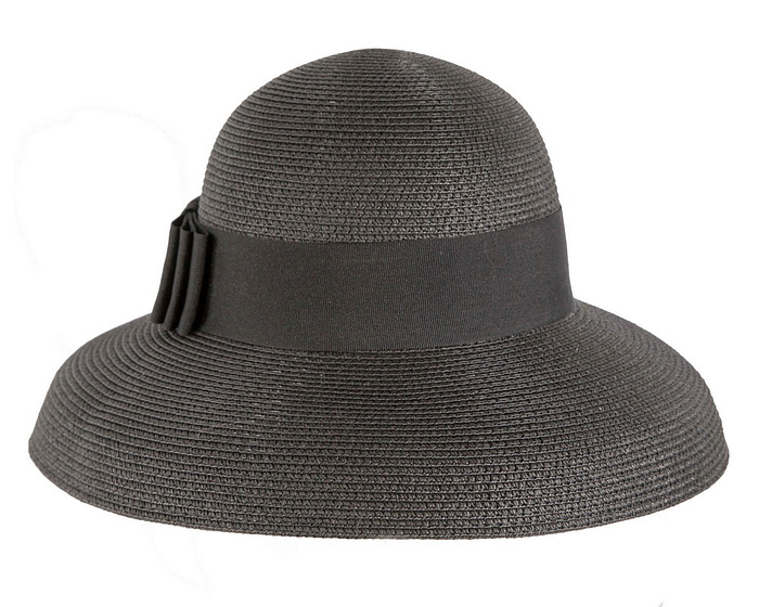 Elegant black ladies summer beach hat - Image 3