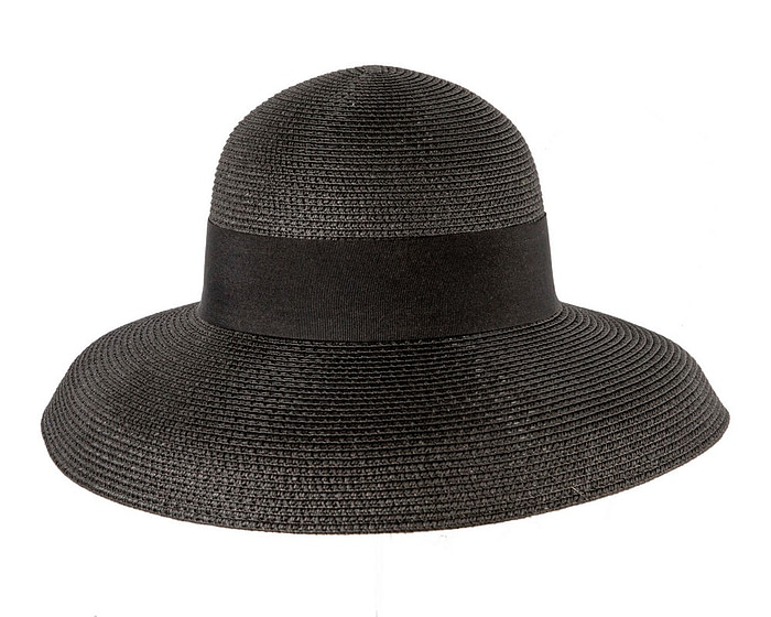 Elegant black ladies summer beach hat - Image 2