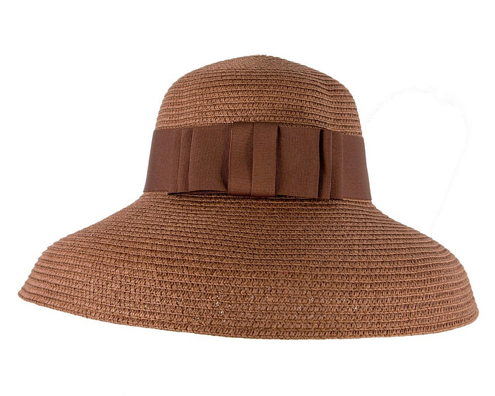 Elegant bronze ladies summer beach hat - Image 6