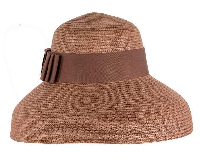 Elegant bronze ladies summer beach hat - Image 3