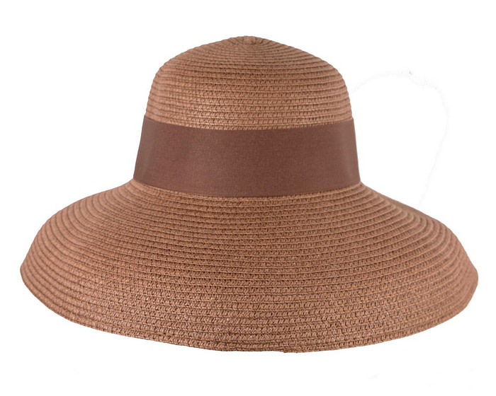 Elegant bronze ladies summer beach hat - Image 2