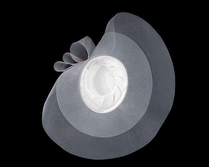 Silver large brim custom made ladies hat - Image 7