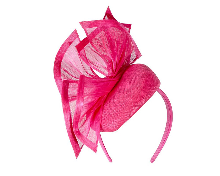 Bespoke fuchsia racing fascinator by Fillies Collection S254 - Image 2