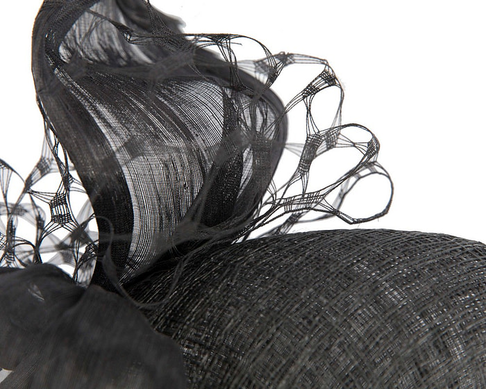 Bespoke black headband fascinator - Image 4