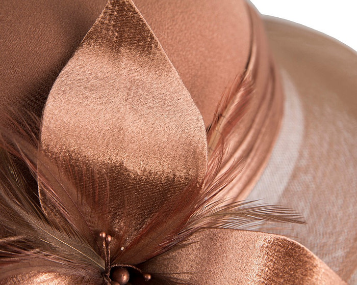 Mocca custom made mother of the bride hat - Image 6