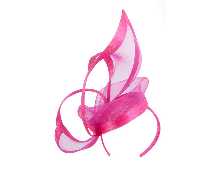 Bespoke Fuchsia fascinator by Fillies Collection S107 - Image 6