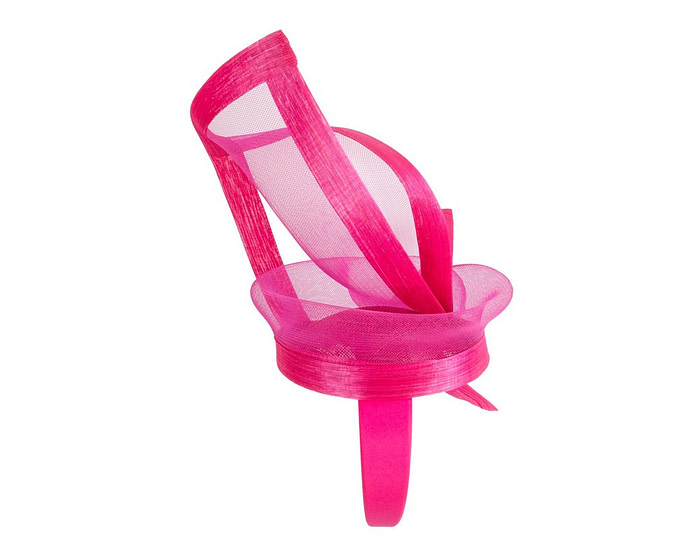 Bespoke Fuchsia fascinator by Fillies Collection S107 - Image 3