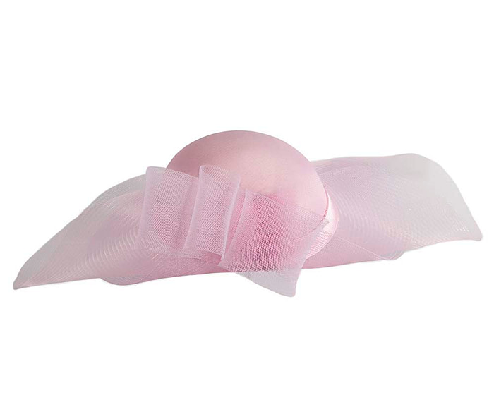 Pink large brim custom made ladies hat - Image 6