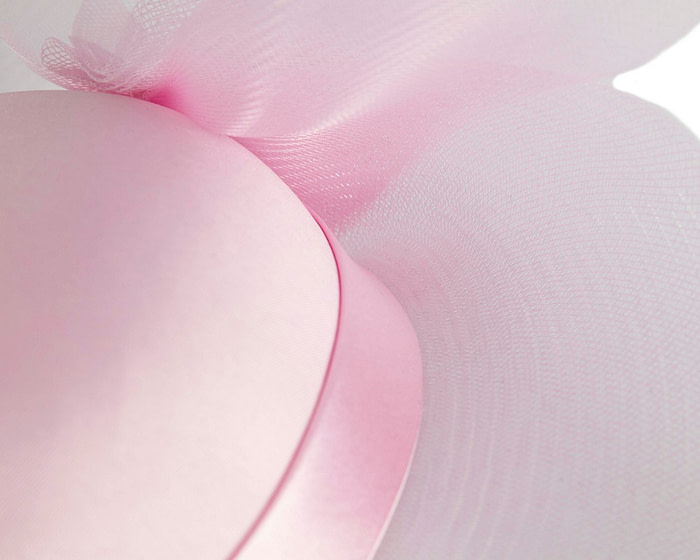 Pink large brim custom made ladies hat - Image 5