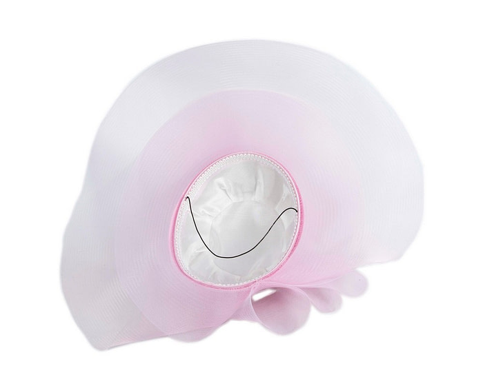 Pink large brim custom made ladies hat - Image 7