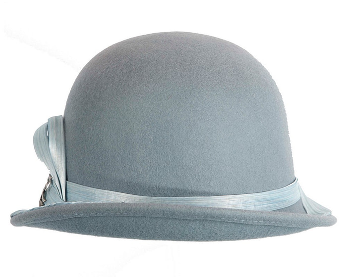 Limited edition petrol blue winter felt hat - Image 4