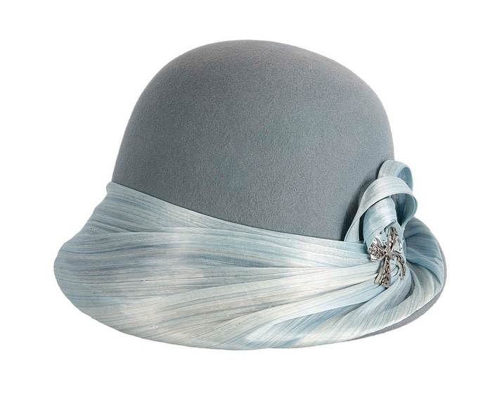 Limited edition petrol blue winter felt hat - Image 3