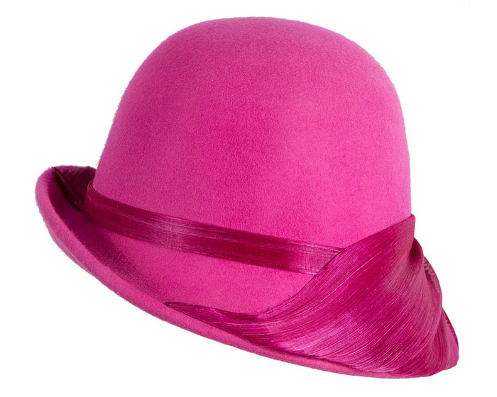 Limited edition fuchsia winter felt hat - Image 6