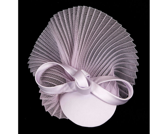 Lilac custom made fascinator hat for special ocassion - Image 2