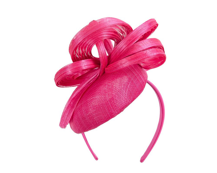 Exclusive fuchsia pillbox fascinator by Fillies Collection - Image 6