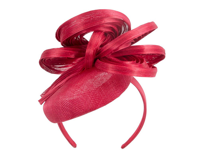 Exclusive red pillbox fascinator by Fillies Collection - Image 6