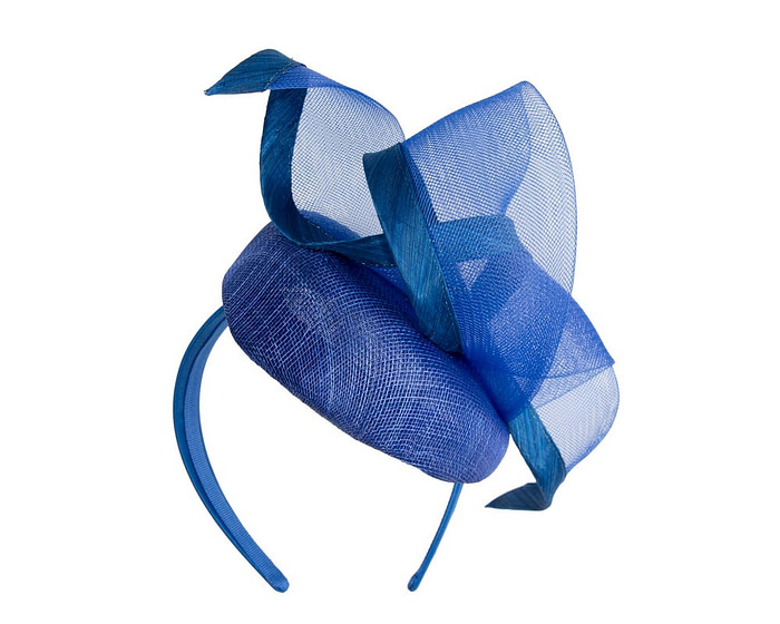 Royal blue pillbox fascinator by Fillies Collection - Image 6