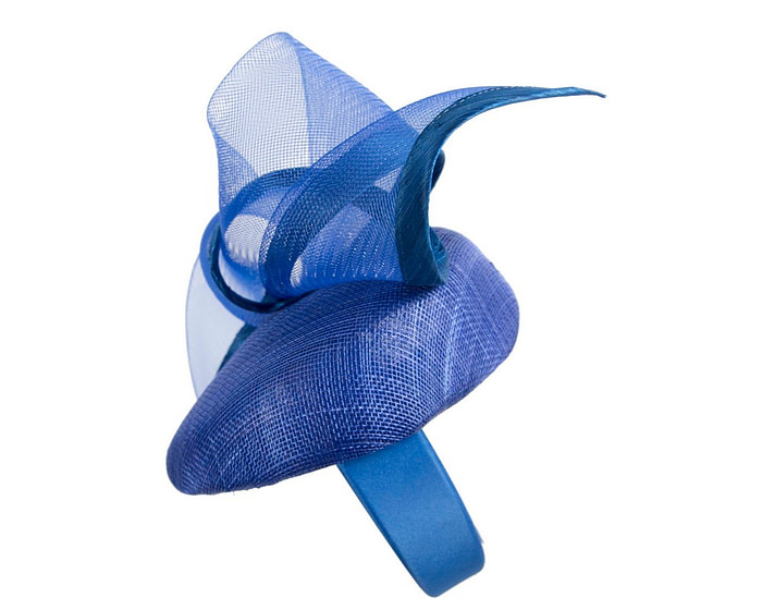 Royal blue pillbox fascinator by Fillies Collection - Image 4