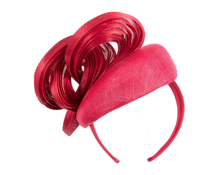 Exclusive red pillbox fascinator by Fillies Collection - Image 6