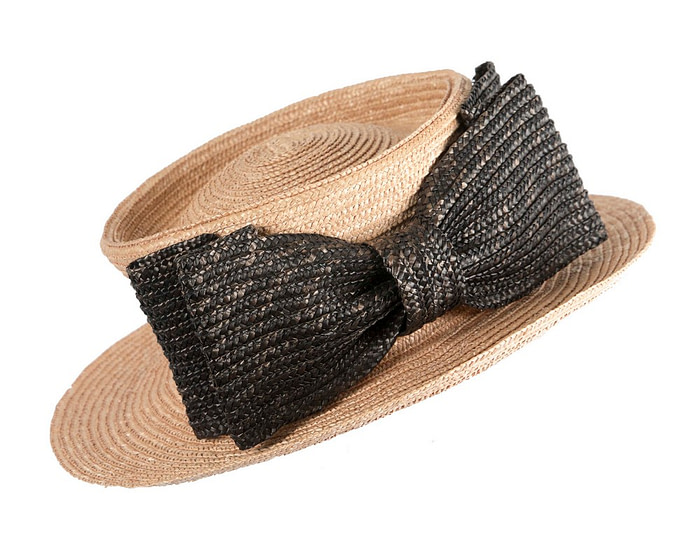 Vintage straw boater hat - Image 2