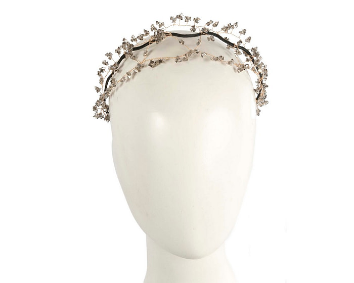 Exclusive grey headband fascinator by Cupids Millinery