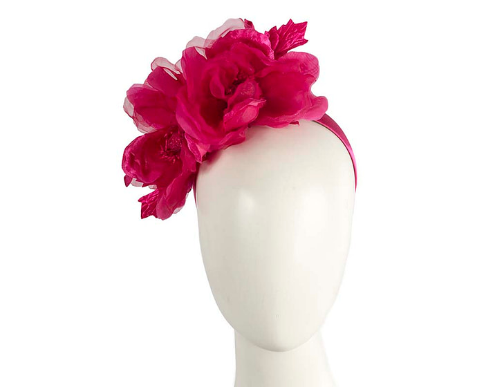 Fuchsia flower fascinator by Fillies Collection