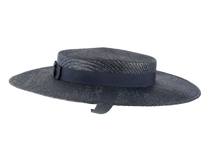 Dark Navy boater hat by Max Alexander - Image 5