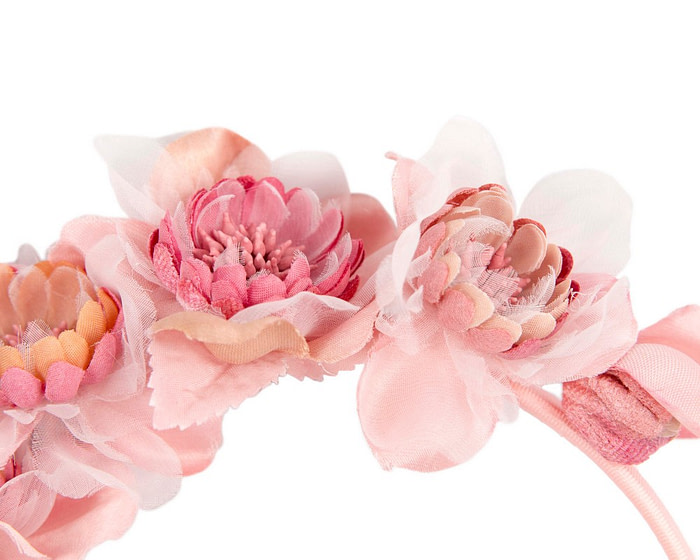 Pink flower headband by Max Alexander - Image 3