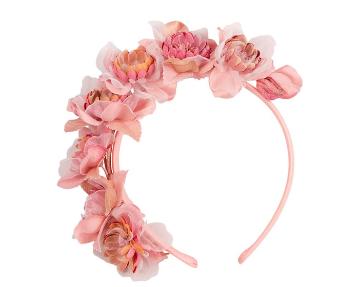 Pink flower headband by Max Alexander - Image 2