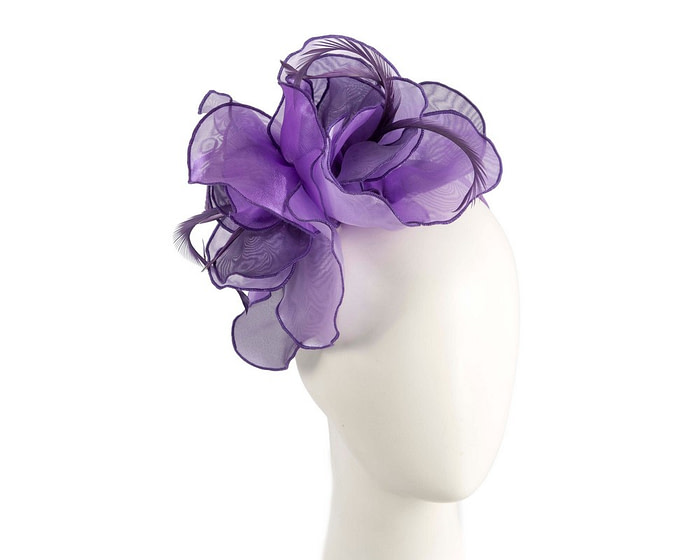 Purple and lilac organza fascinator by Max Alexander