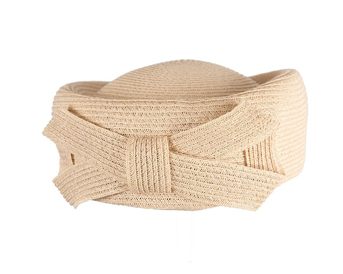 Soft beige pillbox hat by Max Alexander - Image 7