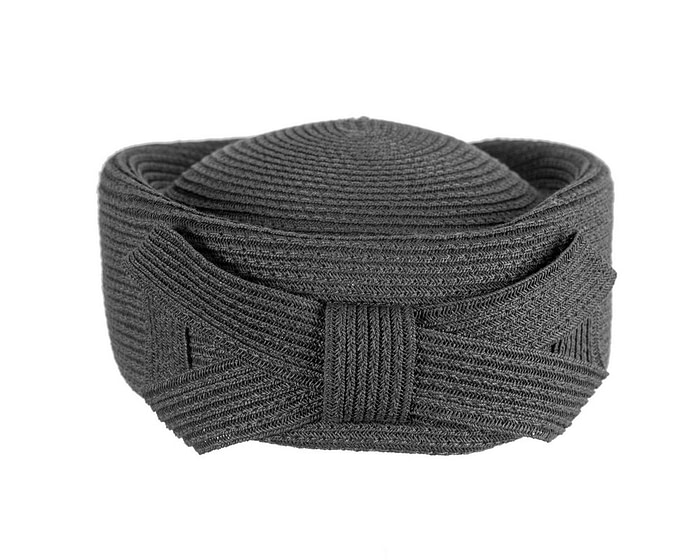 Soft black pillbox hat by Max Alexander - Image 7