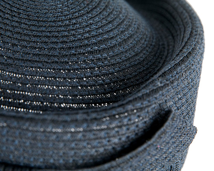 Soft navy pillbox hat by Max Alexander - Image 6
