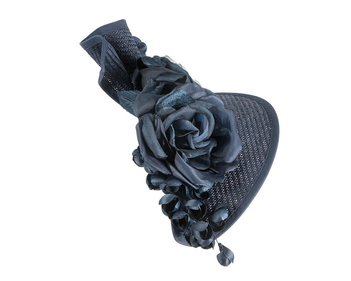 Navy racing fascinator by Fillies Collection - Image 4