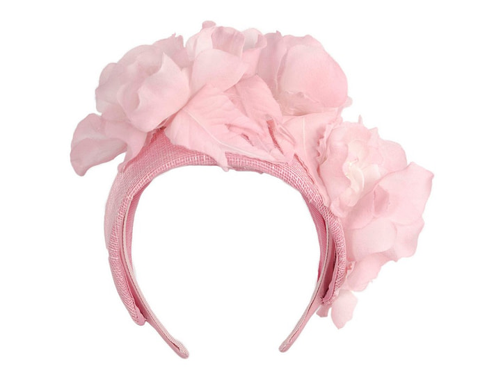 Dusty Pink designers flower headband by Fillies Collection - Image 4