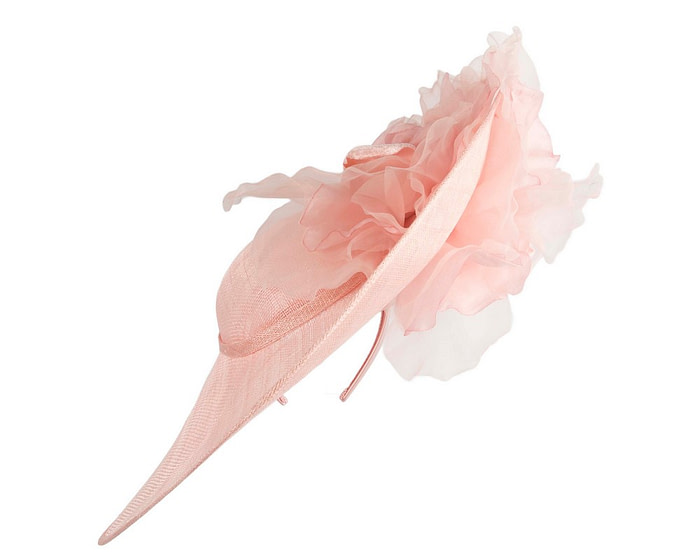 Large pink racing fascinator hat by Fillies Collection - Image 6