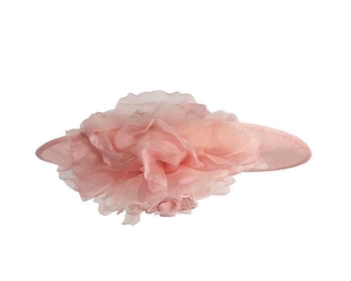 Large pink racing fascinator hat by Fillies Collection - Image 4