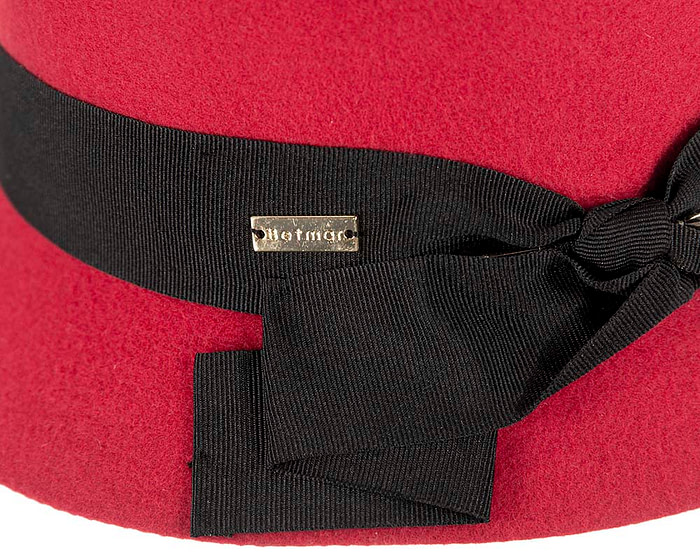 Red winter fashion trilby hat by Betmar NY - Hats From OZ