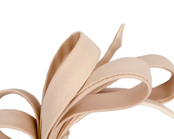 Nude bow racing fascinator by Max Alexander MA863 - Hats From OZ