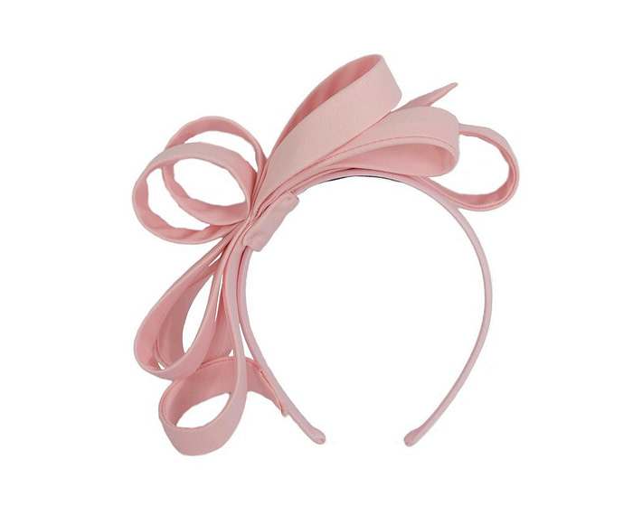 Pink bow racing fascinator by Max Alexander MA863 - Hats From OZ