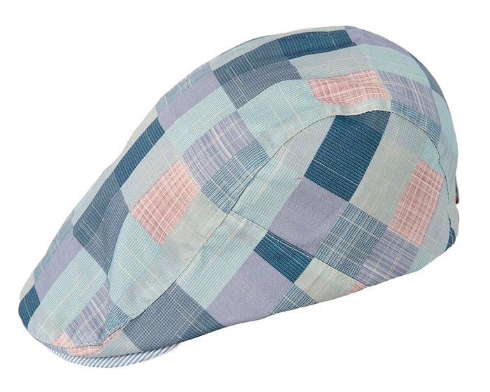 Soft patchwork flat cap by Max Alexander M131BL - Hats From OZ
