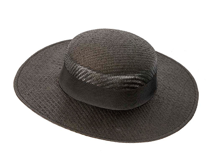 Black boater hat by Max Alexander MA867 - Hats From OZ