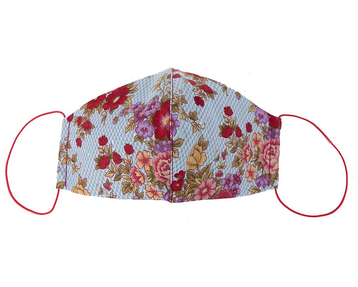 Comfortable re-usable cotton face mask with flowers 163 - Hats From OZ
