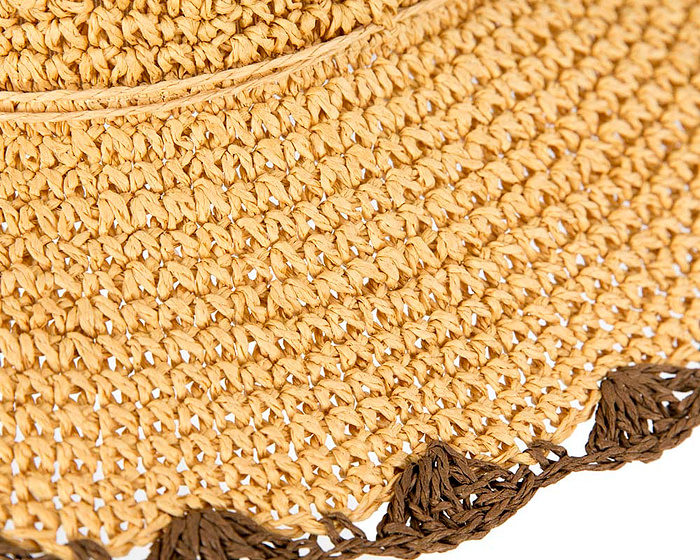 Soft wide brim ladies summer casual beach hat CS016NT - Hats From OZ