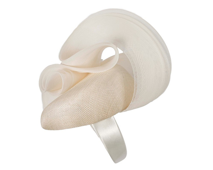 Cream racing fascinator by Fillies Collection S255 - Hats From OZ