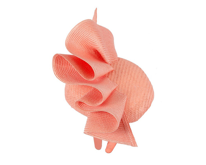 Coral pillbox fascinator by Fillies Collection S259 - Hats From OZ