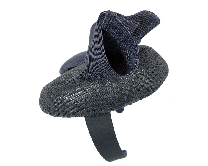 Navy pillbox fascinator by Fillies Collection S259 - Hats From OZ