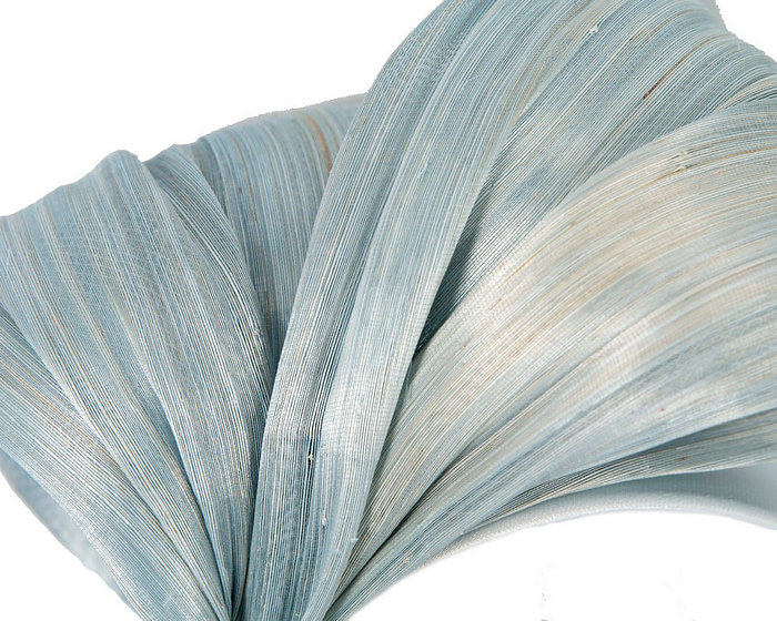 Exclusive light blue silk abaca bow by Fillies Collection - Hats From OZ