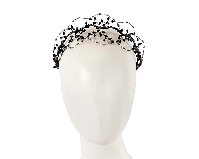 Exclusive black headband fascinator by Cupids Millinery CU428 - Hats From OZ