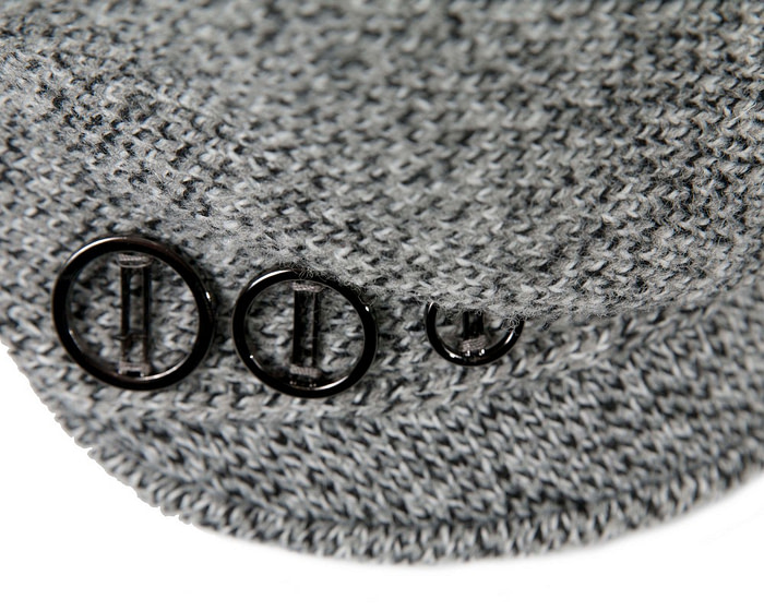 Warm grey wool winter fashion beret by Max Alexander JR011 - Hats From OZ